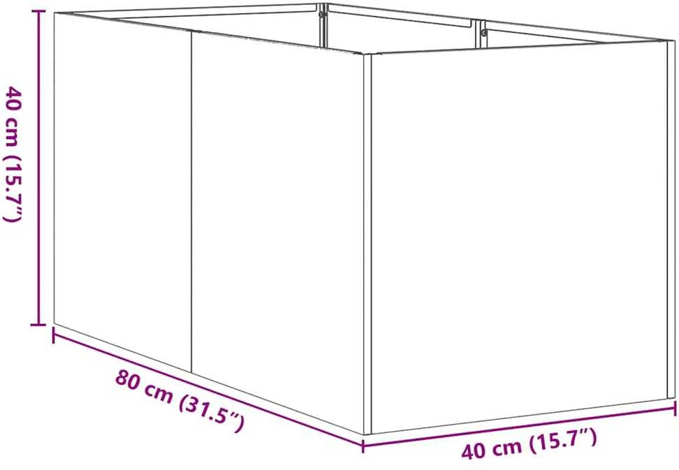 Lovelis, 40x80x40cm, galvanizuotas plienas