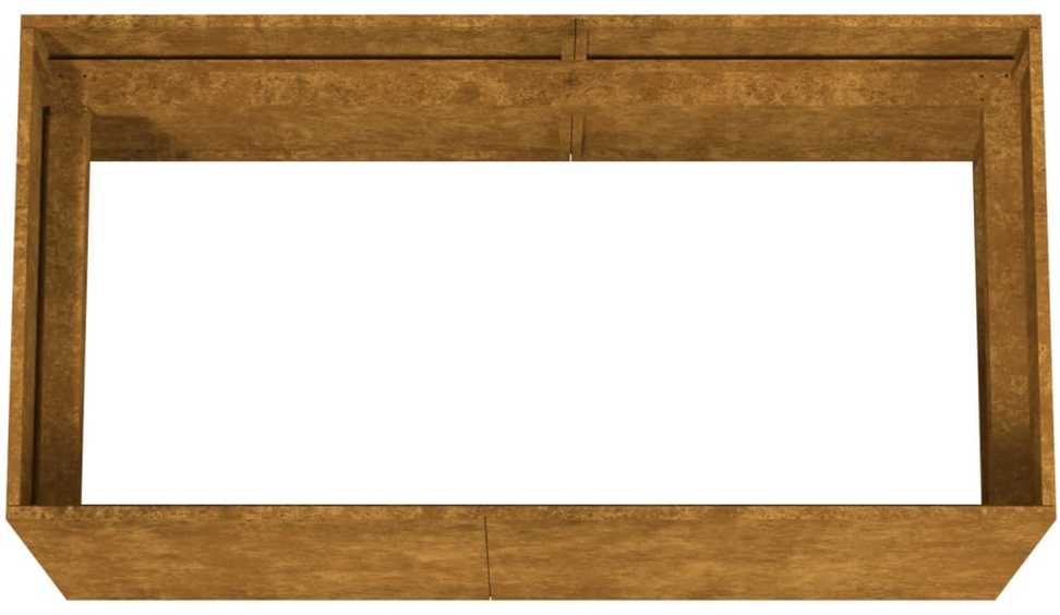 Lovelis, 80x40x40cm, Corten plienas