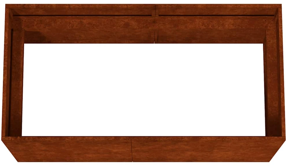 Lovelis, 80x40x40cm, Corten plienas