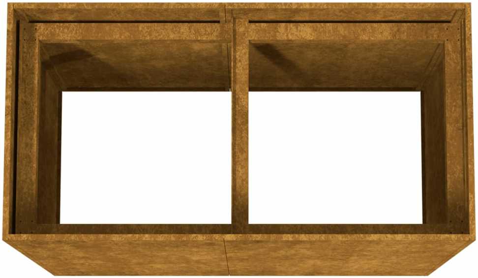Lovelis, 80x40x80cm, Corten plienas