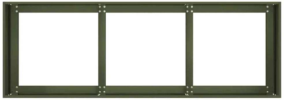 Lovelis, alyvuogių žalias, 120x40x40cm šaltai valcuotas plienas