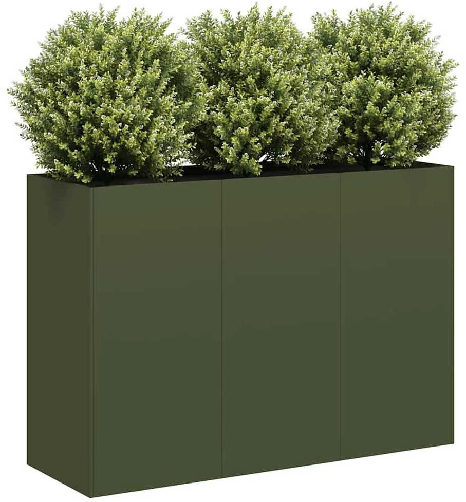 Lovelis, alyvuogių žalias, 120x40x80cm šaltai valcuotas plienas