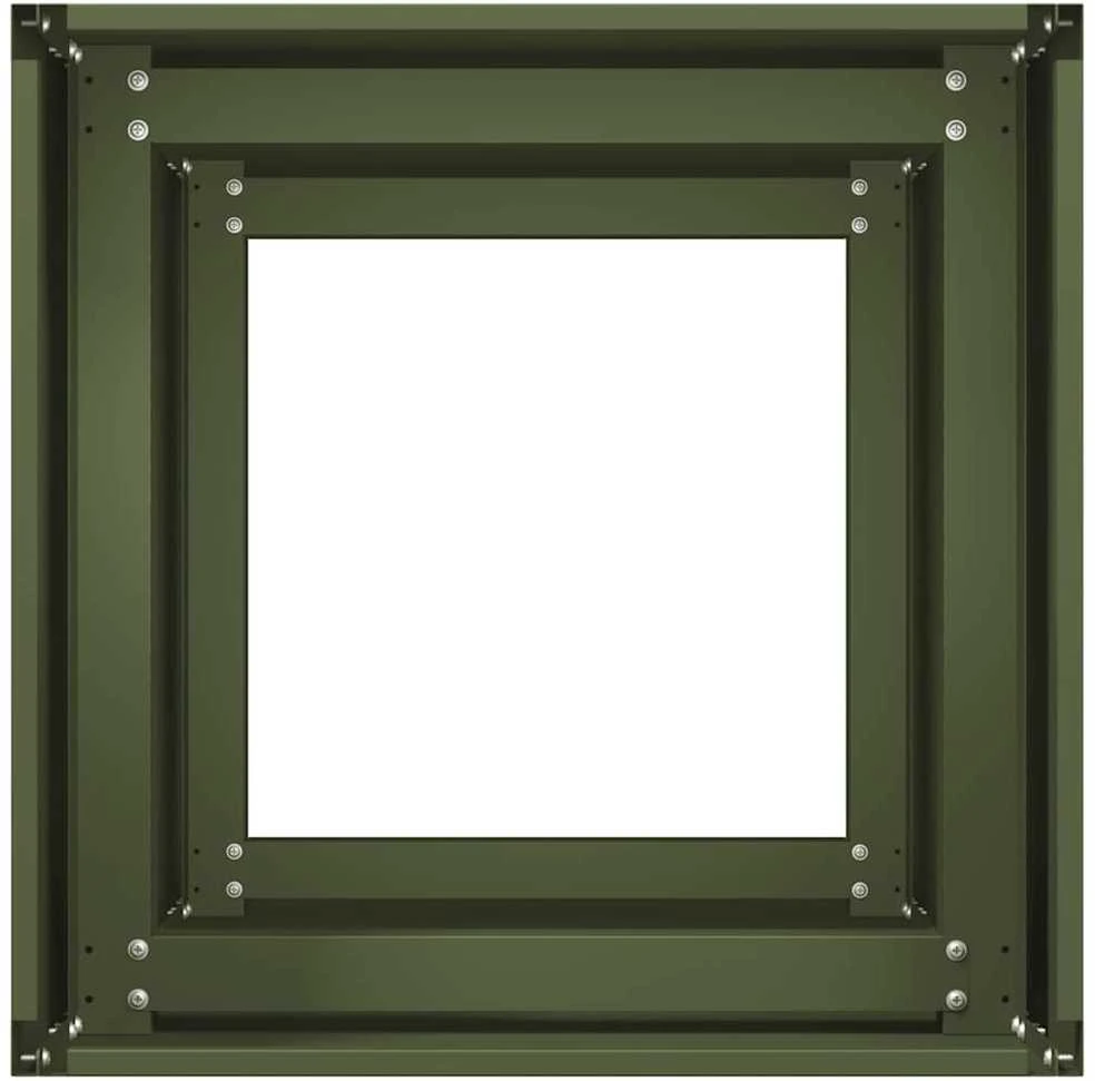 Lovelis, alyvuogių žalias, 40x40x80cm, šaltai valcuotas plienas