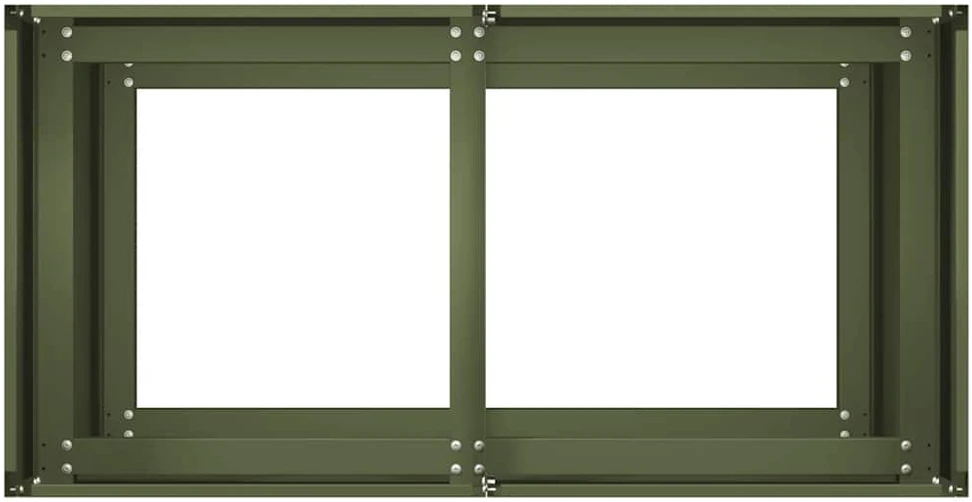 Lovelis, alyvuogių žalias, 80x40x80cm, šaltai valcuotas plienas