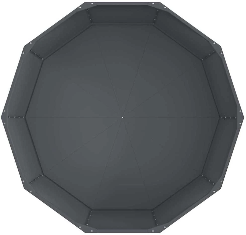 Lovelis Antracitas 120 x 120 x 50 cm Plienas