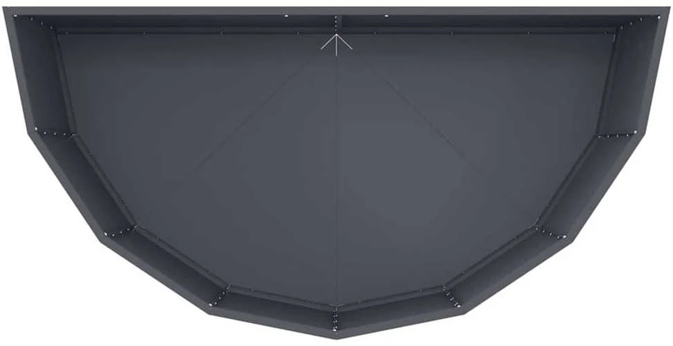 Lovelis Antracitas 120 x 60 x 50 cm Plienas