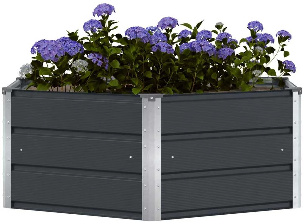 Lovelis Antracitas 129 x 129 x 45 cm Plienas