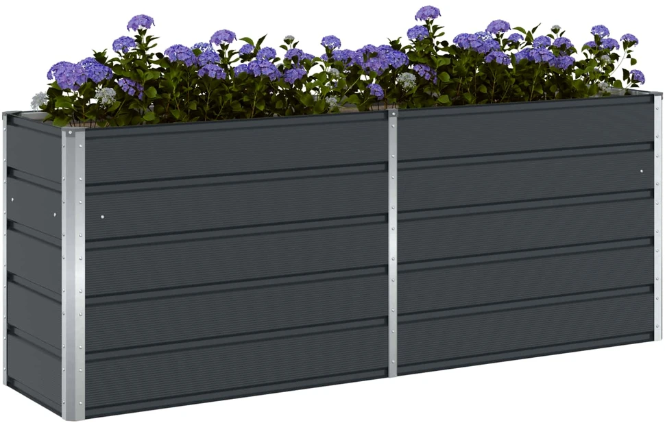 Lovelis Antracitas 195 x 50 x 75 cm Cinkuota plienas