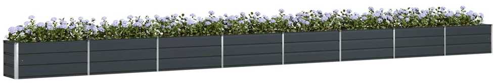 Lovelis Antracitas 770 x 50 x 45 cm Cinkuota plienas