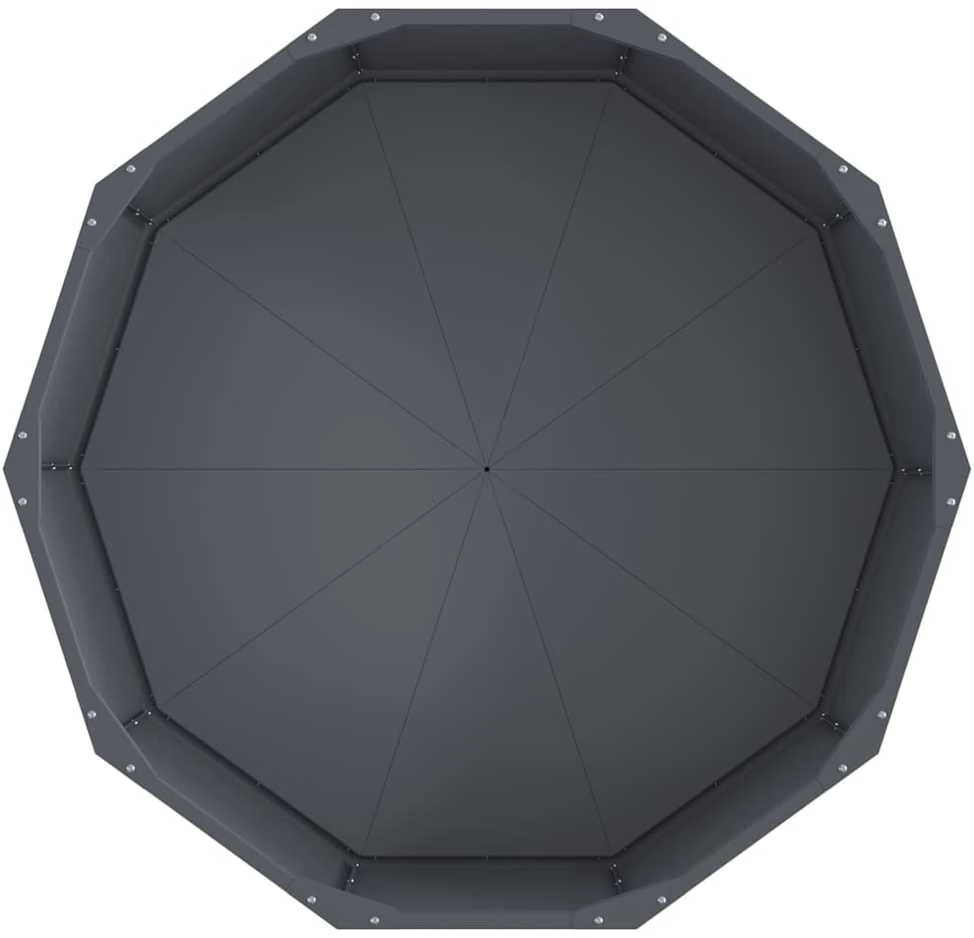 Lovelis Antracitas 90 x 90 x 35 cm Plienas