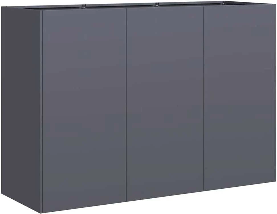Lovelis, antracito, 120x40x80cm, šaltai valcuotas plienas