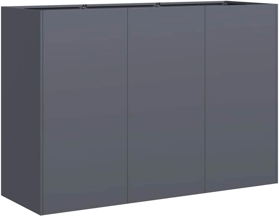 Lovelis, antracito, 120x40x80cm, šaltai valcuotas plienas