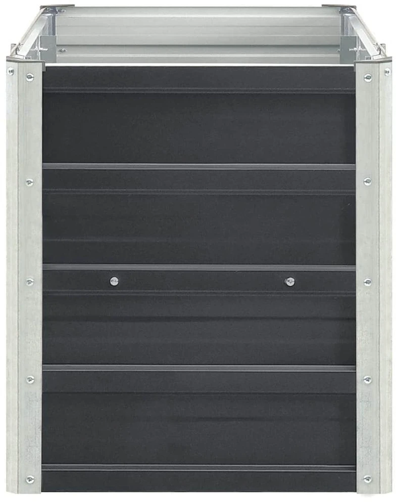 Lovelis, antracito, 240x40x45cm, galvanizuotas plienas, aukštas
