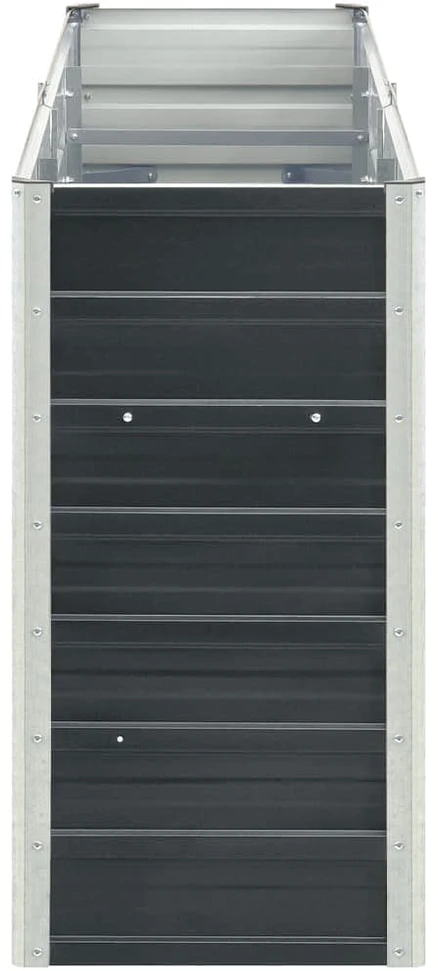 Lovelis, antracito, 240x40x77cm, galvanizuotas plienas, aukštas