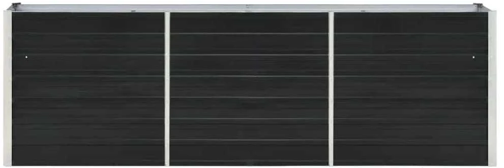 Lovelis, antracito, 240x40x77cm, galvanizuotas plienas, aukštas