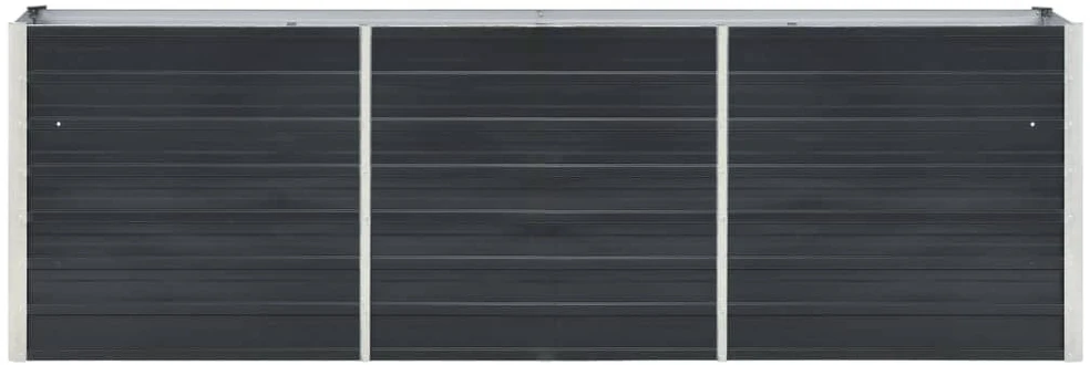 Lovelis, antracito, 240x40x77cm, galvanizuotas plienas, aukštas