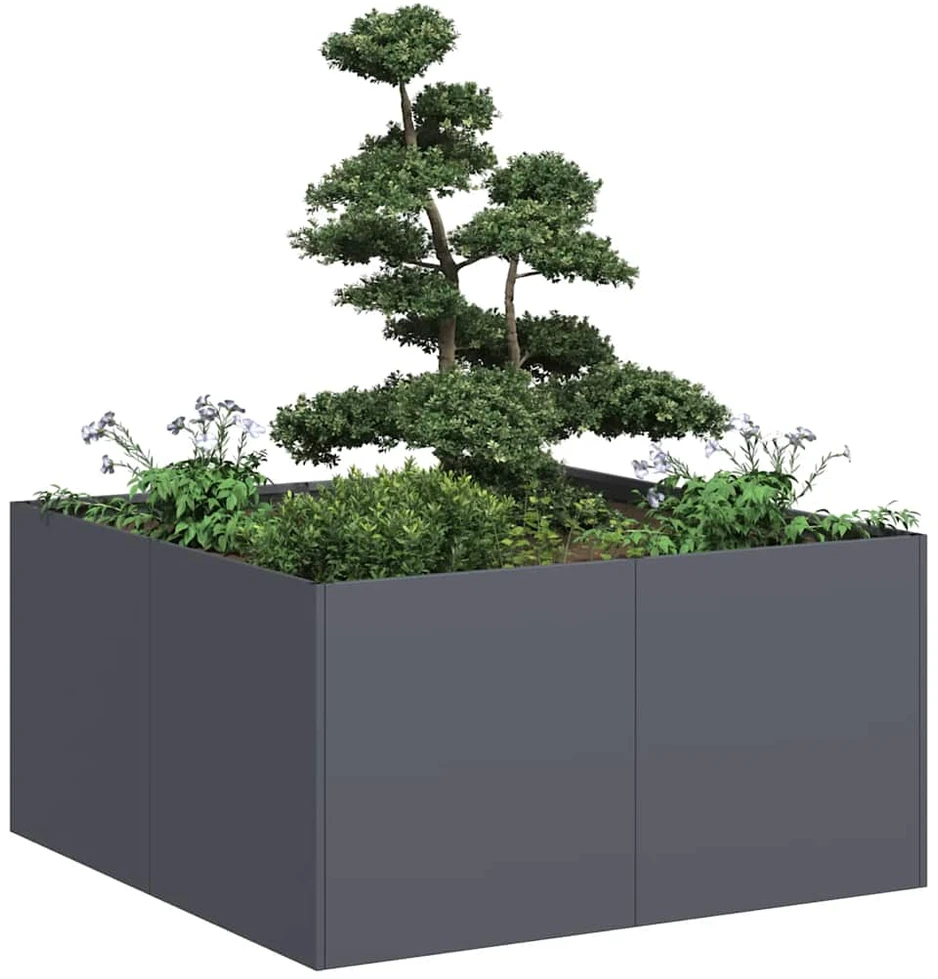Lovelis, antracito, 80x80x40cm, šaltai valcuotas plienas