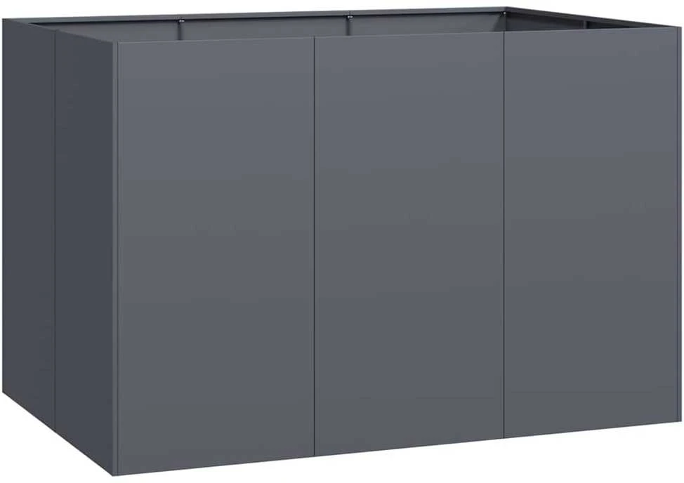 Lovelis, antracito spalvos, 120x80x80cm, plienas