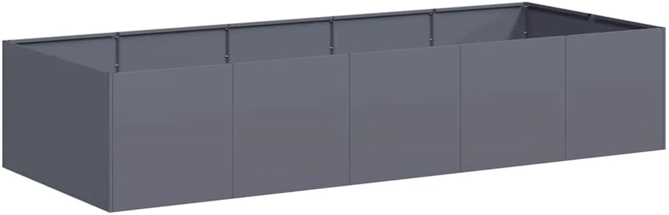 Lovelis, antracito spalvos, 200x80x40cm, plienas