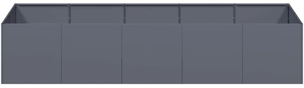 Lovelis, antracito spalvos, 200x80x40cm, plienas
