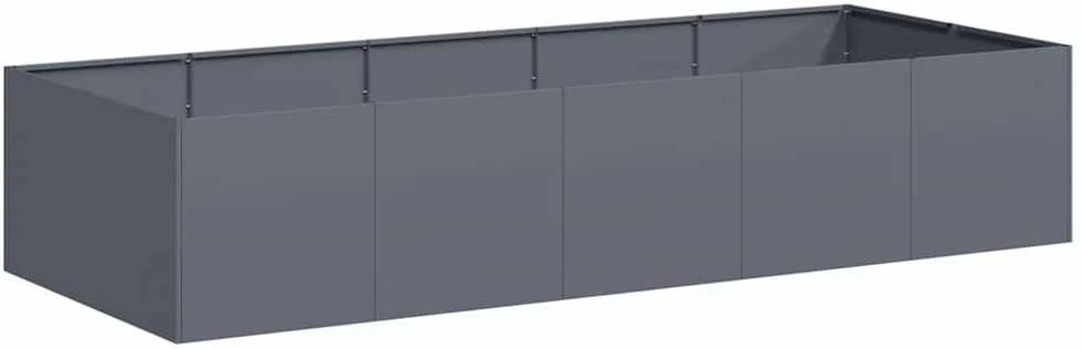 Lovelis, antracito spalvos, 200x80x40cm, plienas