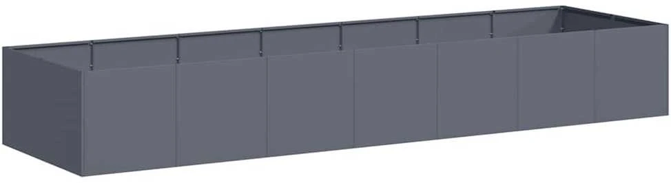 Lovelis, antracito spalvos, 280x80x40cm, plienas