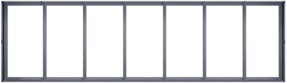 Lovelis, antracito spalvos, 280x80x40cm, plienas