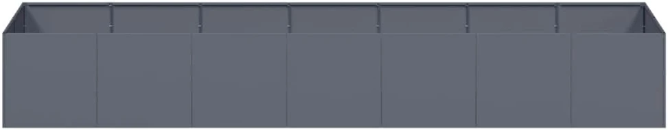 Lovelis, antracito spalvos, 280x80x40cm, plienas