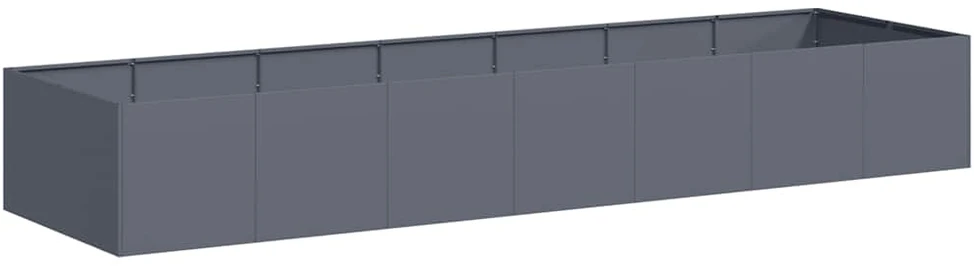 Lovelis, antracito spalvos, 280x80x40cm, plienas