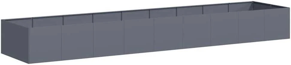 Lovelis, antracito spalvos, 360x80x40cm, plienas