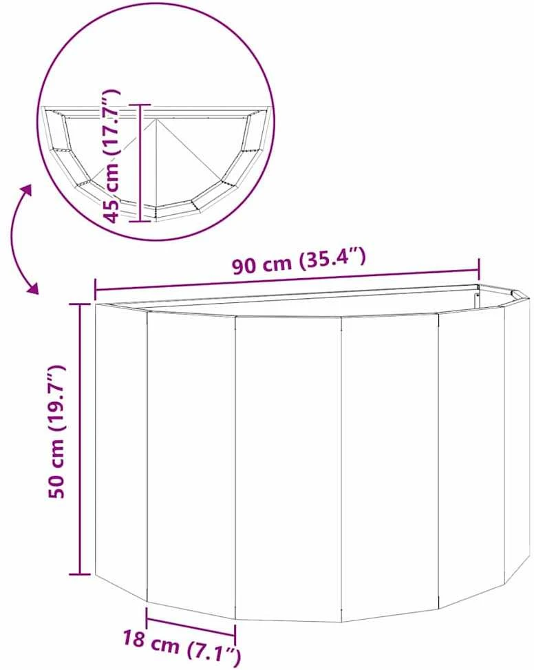 Lovelis Balta 90 x 45 x 50 cm Plienas