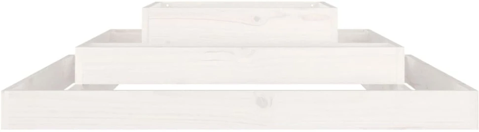 Lovelis, baltas, 110x110x27cm, pušies medienos masyvas