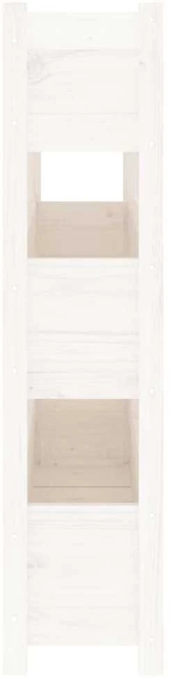 Lovelis, baltas, 112x25x104,5cm, pušies medienos masyvas