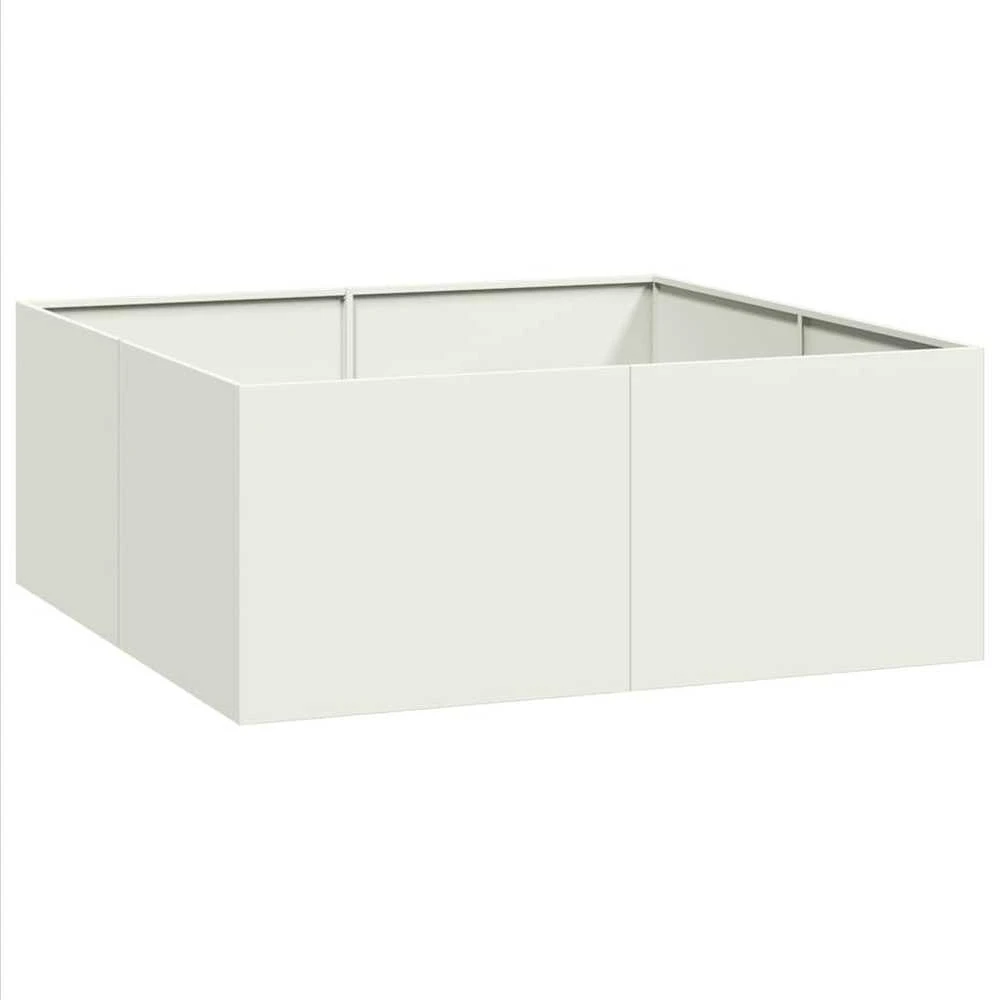 Lovelis, baltos spalvos, 100x100x40cm, plienas