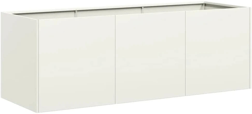 Lovelis, baltos spalvos, 120x40x40cm, šaltai valcuotas plienas