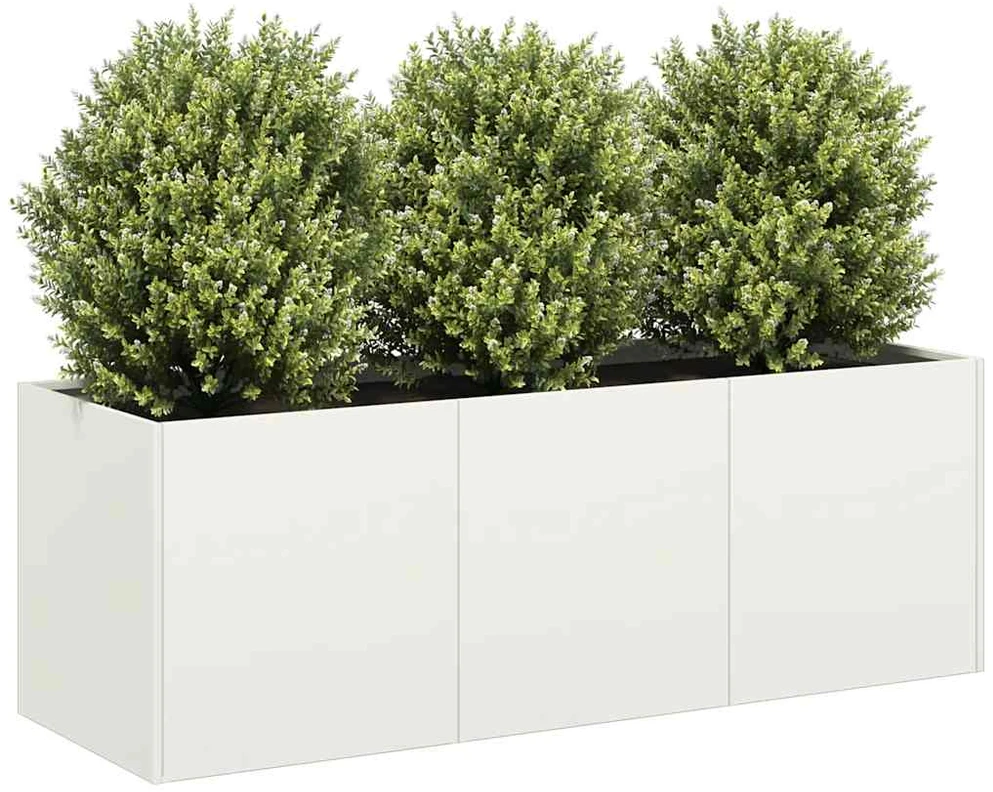 Lovelis, baltos spalvos, 120x40x40cm, šaltai valcuotas plienas