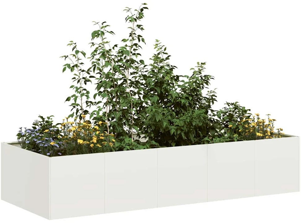 Lovelis, baltos spalvos, 200x80x40cm, plienas
