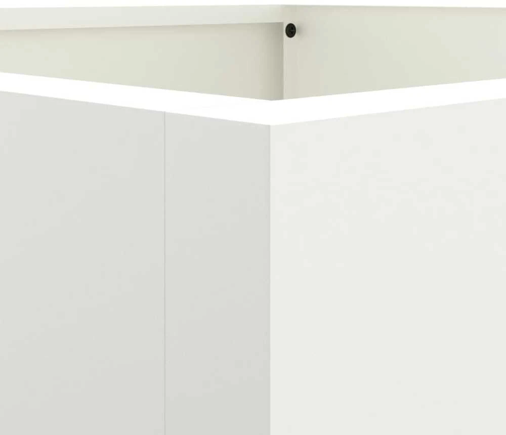 Lovelis, baltos spalvos, 42x38x75cm, šaltai valcuotas plienas