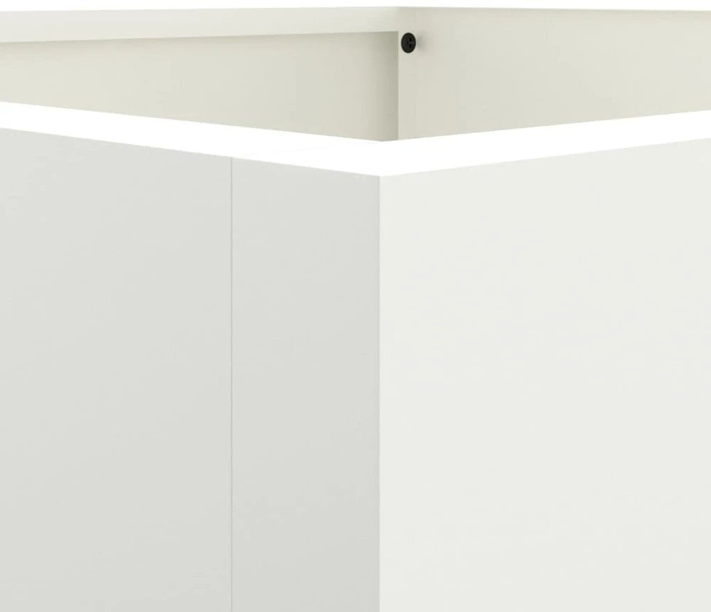 Lovelis, baltos spalvos, 42x38x75cm, šaltai valcuotas plienas