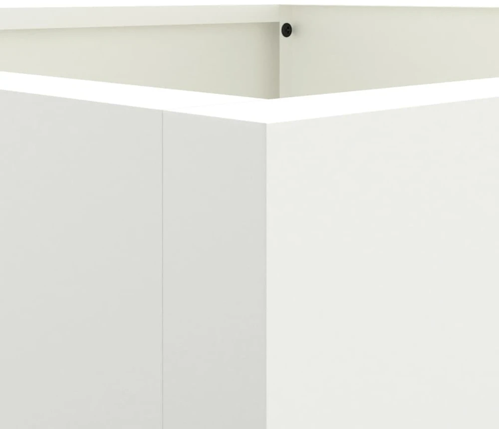 Lovelis, baltos spalvos, 52x48x75cm, šaltai valcuotas plienas