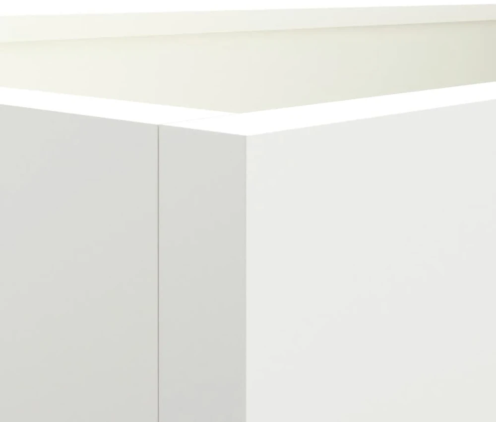 Lovelis, baltos spalvos, 62x30x29cm, šaltai valcuotas plienas