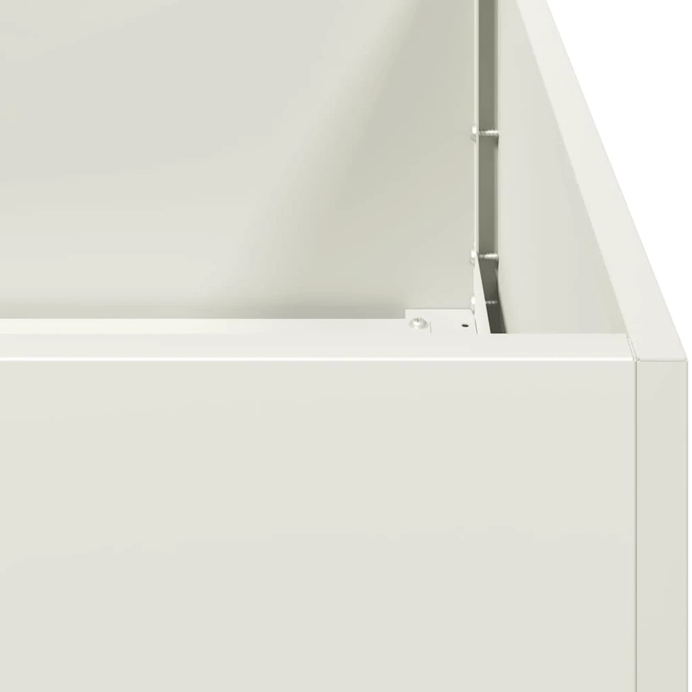 Lovelis, baltos spalvos, 80x40x80cm, šaltai valcuotas plienas