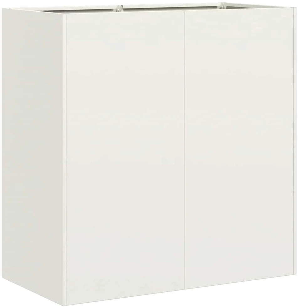 Lovelis, baltos spalvos, 80x40x80cm, šaltai valcuotas plienas