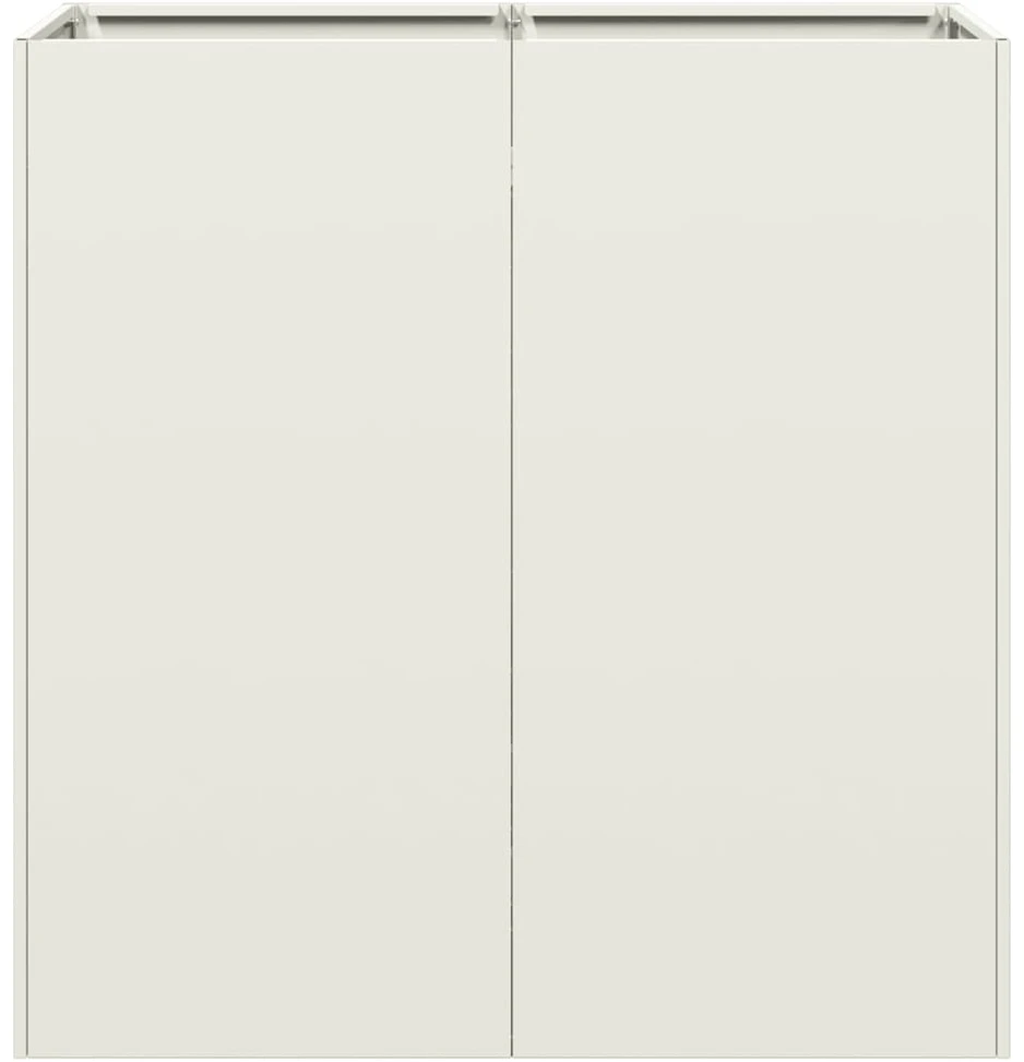 Lovelis, baltos spalvos, 80x40x80cm, šaltai valcuotas plienas