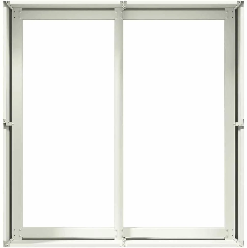Lovelis, baltos spalvos, 80x80x40cm, šaltai valcuotas plienas