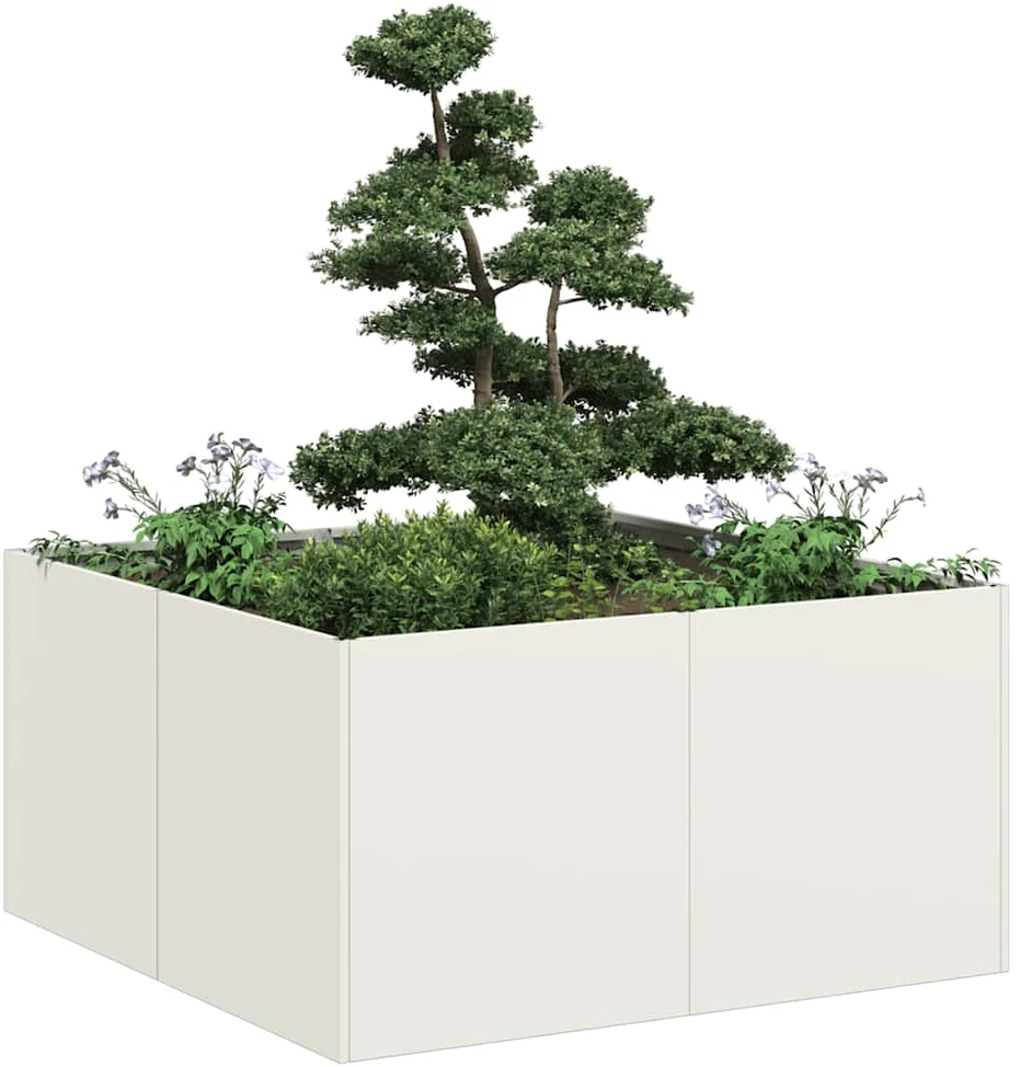 Lovelis, baltos spalvos, 80x80x40cm, šaltai valcuotas plienas