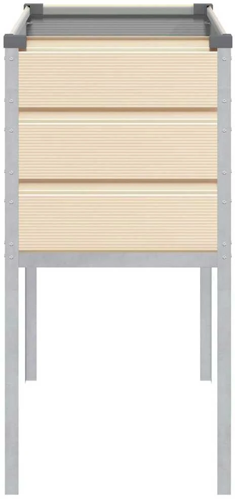 Lovelis Ivory 100 x 45 x 90 cm Cinkuota plienas
