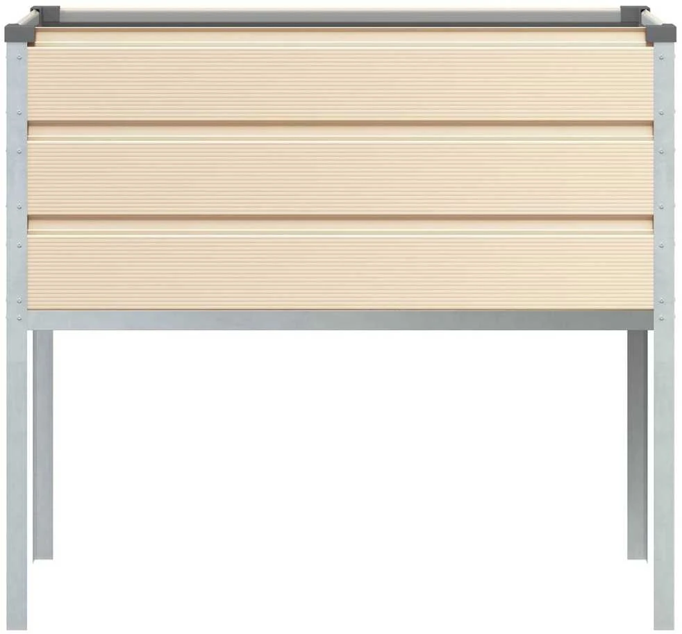Lovelis Ivory 100 x 45 x 90 cm Cinkuota plienas