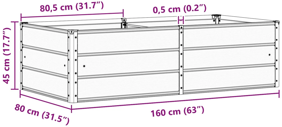 Lovelis Ivory 160 x 80 x 45 cm Plienas