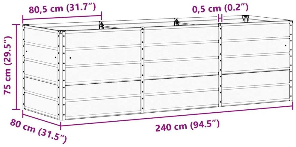Lovelis Ivory 240 x 80 x 75 cm Plienas